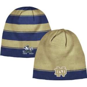  Notre Dame Fighting Irish Striped Reversible Knit Hat 