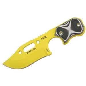 Tops Knives FDX04 FDX (Field Duty Extreme) Code Yellow Fixed Blade 