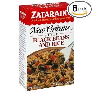 Zatarains Black Beans & Rice, 7 ounces (Pack of6)  