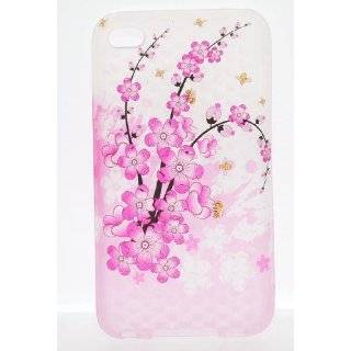 Cherry Blossom Tree Diamond Design Soft Crystal TPU Candy Skin Gel 