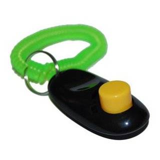 BLACK Big Button clicker with wrist band for Clicker training   click 