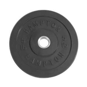  Hampton 5 lb Black Solid Rubber Bumper Plate Sports 