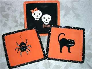 NEW Hausenware Halloween Ceramic Plates by Mary Jane Mitchell