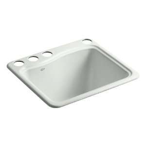   River Falls Undercounter Sink with Four Hole Faucet Drilling, Sea Salt