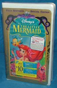The Little Mermaid (VHS, 1998, Special Edition) 786936057720  