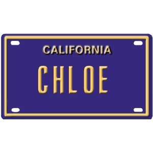  Chloe Mini Personalized California License Plate 