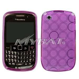  BLACKBERRY 8520 Purple Circle Candy Skin Case Everything 