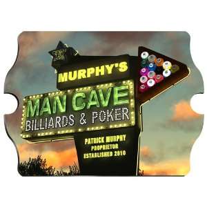  Personalized Marquee Man Cave Vintage Sign: Home & Kitchen