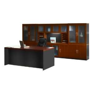   Group Aberdeen Series Conference Desk w/ Complete Wall Storage System