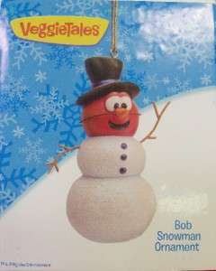NEW  BOB Snowman Ornament from The VEGGIETALES Collection   Great Gift 