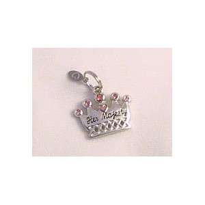    Her Majesty crown DOG cat zinc PET TAG BLiNG jewelry