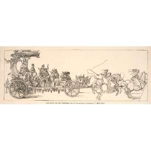  1882 Print Albrecht Durer First Design Triumphal Car 