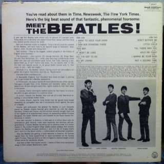 THE BEATLES meet the LP T 2047 VG 1964 Colorband Capitol 1st Mono 
