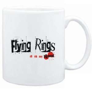    Mug White  Flying Rings IS IN MY BLOOD  Sports