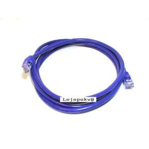  7FT 350MHz UTP Cat5e RJ45 Network Cable   Purple 