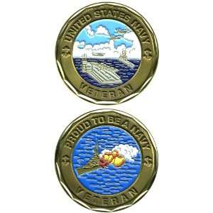  Collectible Veteran Service Navy Coin 