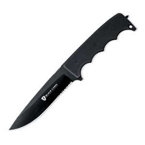   Stone, G 10 Handle, Spear Point, Black Blade, Plain