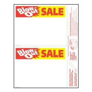  Blowout Sale   Medium Item Price Shelf Signs (200pk)   7 