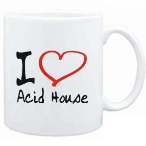Mug White  I LOVE Acid House  Music 