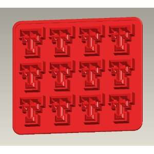  Texas Tech Silicone Ice Tray / Candy Mold (2 Pack): Sports 