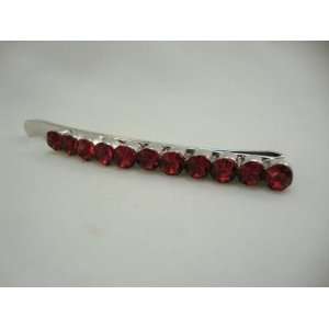  NEW Red Crystal Hair Bobby Pin, Limited.: Beauty