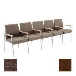   Sofa W/ Center Arms, Walnut Arm Cap Fandango Amber 