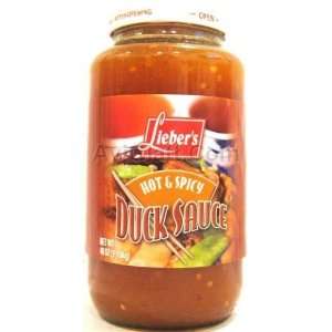 Liebers Hot & Spicy Duck Sauce 40 oz  Grocery & Gourmet 
