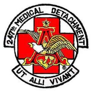  U.S. Army 247th Medical Detachment Patch 3 Patio, Lawn 