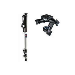 Bogen   Manfrotto Professional 3 Section Chrome Monopod 681 with 3025 