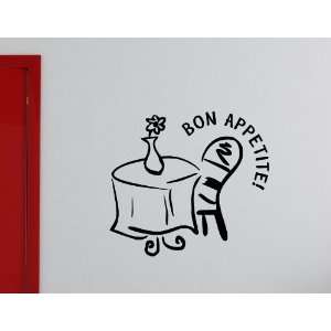 BON APPETIT Vinyl wall lettering stickers quotes and sayings home art 