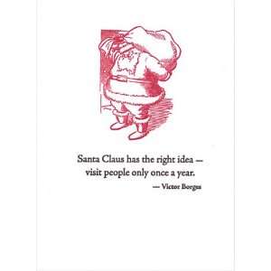   Santa Claus as the right idea Victor Borges quote