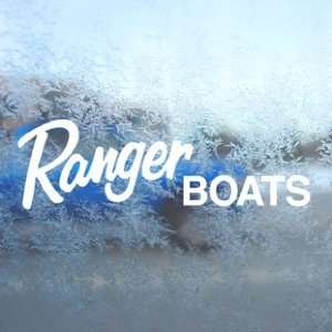  Ranger Boat White Decal BOAT CRUISER Laptop Window White 