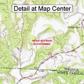  USGS Topographic Quadrangle Map   Mount Airy North 