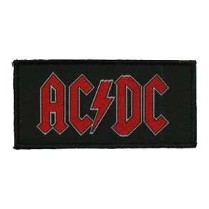  AC/DC Red Name Rock and Roll Music Band Woven Patch 