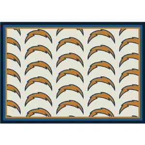  NFL Team Repeat San Diego Chargers Football Rug Size: 78 