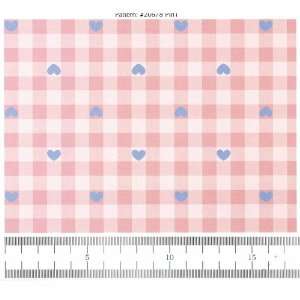  Raggedy Ann & Andy Gingham Pink Heart Fabric Baby
