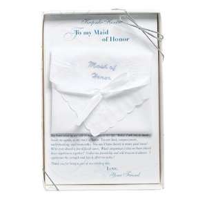  Embroidered Keepsake Maid of Honor Hanky 