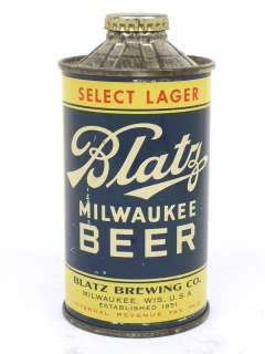 Vintage Blatz Cone Top Beer Can Refrigerator / Tool Box Magnet  