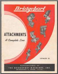 This is a 19 page PDF copy of a 1950s – 1960s Bridgeport attachments 