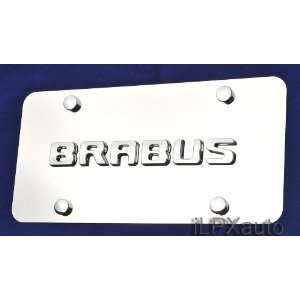  Brabus 3D Stainless steel License Plate Polished New 