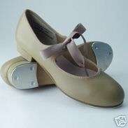 Leos 806 Tempo tap dance shoes 5 M tan adult new  