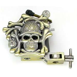  Skull n Bones Design A Industrial Tattoo Machine Gun 