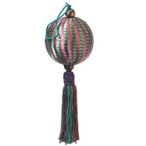  Multi Colored Ball Tassell Christmas Ornament: Home 