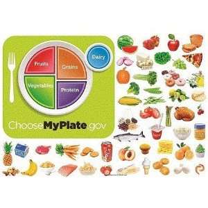  Myplate Nutrition Felt Figures for Flannel Boards 