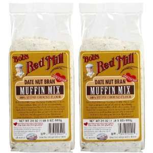 Bobs Red Mill Datenut Bran Muffin Mix, 24 oz   2 pk.  