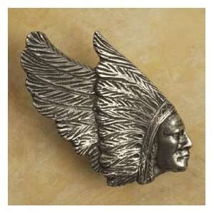  Anne At Home Cabinet Hardware 123 Indian Chief Head Side 