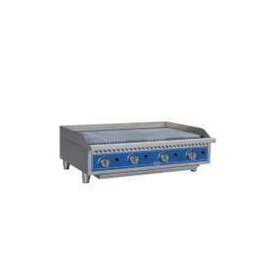  Globe GCB48G 48in Countertop Gas Charbroiler with Radiant 
