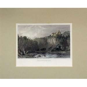   : 1840 Hand Coloured Print View Braunsberg Radclyffe: Home & Kitchen