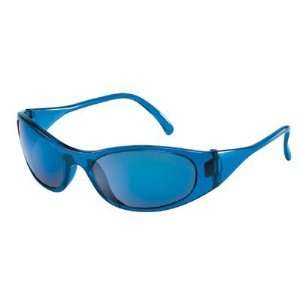  Crews Frostbite2 Safety Glasses, Frost Blue Blue Mirror 