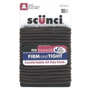  SCUNCI 4mm Brown No Damage Hair Elastics Sold in packs of 